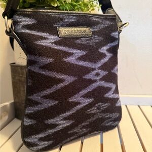 Pendleton Black and Gray Zigzag Bag